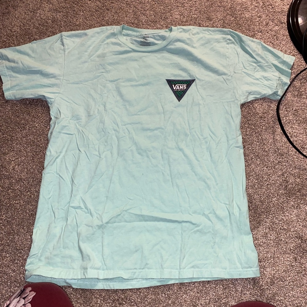 Turquoise vans shirt